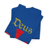 Deus Vult Unisex T Shirt Medieval Crusader Cross Graphic Tee Warrior Knight Inspired Vintage Christian Symbol Heavy Cotton Streetwear