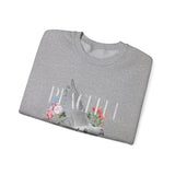 Peaceful Dove Floral Crewneck Sweatshirt Comfortable Unisex Pullover Motivational Streetwear Bold Graphic Design Symbol of Peace Perfect Gift for Friends Birthdays Cozy Days Casual Wear
