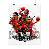 Legends On Court Matte Vertical Poster Basketball Wall Art Decor Dynamic Sports Design Perfect For Game Rooms Gyms Bedrooms Offices And Gift For Basketball Fans