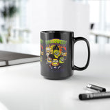 Halloween Cartoon Monsters Ceramic Mug Spooky Coffee Cup for Halloween Lovers Fun Fall Drinkware Gift for Home Office and Cozy Evenings