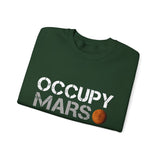 Mars Exploration Unisex Crewneck Sweatshirt Futuristic Space Adventure Graphic Cozy Sci Fi Design Inspirational Streetwear Perfect Gift for Space Lovers and Dreamers