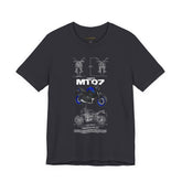 MT07 Inspired Hypernaked Motorcycle Art Unisex Heavy Cotton Tee Bold Rider Streetwear Graphic Apparel