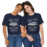 Toyota Supra Blueprint MK4 Japanese Sports Coupe Inspired Graphic T Shirt JDM Performance Streetwear Racing Culture Automotive Art Unisex Tee