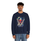 Fearless Grin Street Clown Sweatshirt Premium Urban Graphic Crewneck Streetwear Power Statement Design For Alpha Confidence And Bold Mindset