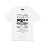 Nissan 240Z Illustrated Tee Donut Drift Car Inspired Graphic T Shirt Street Racing Art Tee JDM Style Automotive Streetwear Unisex Shirt for Car Lovers Drift Fans Racing Culture Outfit
