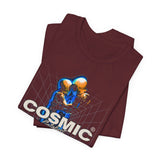 Cosmic Catalyst Unisex Jersey Short Sleeve Tee Graphic T-Shirt Futuristic Sci Fi Space Astronaut Cyberpunk Streetwear Bold Galaxy Design Alpha Mindset Fashion