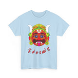 Poochandi Drishti Bommai Tamil T Shirt Traditional Evil Eye Protection Graphic Tee South Indian Folk Art Dhrishti Mask Cultural Festival Streetwear Unisex Cotton Spiritual Apparel