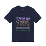 Kawasaki ZX10R Trickstar Anime Racing Unisex Heavy Cotton Tee Streetwear Superbike Graphic Tshirt Motorsport Fan Apparel
