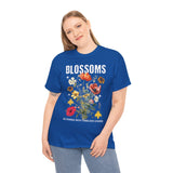 Blossoms Floral Graphic Unisex Heavy Cotton Tee Comfortable Streetwear Timeless Charm Motivational Nature Inspired T Shirt Perfect Gift for Garden Lovers Friends Birthdays Casual Everyday Wear