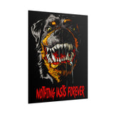 Nothing Lasts Forever Rottweiler Poster Bold Wall Art For Home Office Gym Gothic Decor Alpha Energy Design Fearless Statement Artwork Symbol Of Strength And Loyalty
