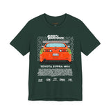 Legendary Orange Street Machine Rear View Unisex Heavy Cotton Tee Powerful JDM Inspired Car Art Graphic Shirt for Collectors and Gearheads