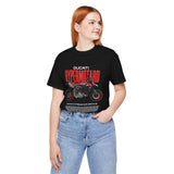 Italian Supermoto Inspired Hypermotard Style Motorcycle Graphic Unisex Heavy Cotton Tee Premium Racing Streetwear T Shirt for Riders Bikers Enthusiasts and Everyday Wear