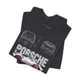 High Performance Track Racer Blueprint Art Unisex Heavy Cotton Tee Streetwear Motorsport Enthusiast Graphic Shirt