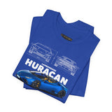 Exotic Blue Supercar Roadster Blueprint Art Unisex Heavy Cotton Tee Premium Streetwear Car Enthusiast Gift Performance Inspired Design Shirt