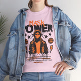 Mask Power Anonymous Strength Graphic Unisex Heavy Cotton Tee Bold Urban Streetwear Empowerment Hacker Inspired Motivational T Shirt