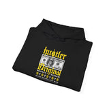 Hustler Original Money Maker Unisex Heavy Blend Hooded Sweatshirt Streetwear Graphic Bold Dollar Bill Print Motivational Entrepreneur Hoodie