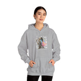 Sculptural Future Statue Art Graphic Unisex Heavy Blend Hooded Sweatshirt Cosmic Greek Goddess Abstract Bold Streetwear Hoodie