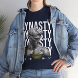 Dynasty Statue Graphic Unisex Heavy Cotton Tee Greek Sculpture Butterfly Streetwear Art Inspired T Shirt