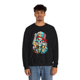 Skeleton Hustler Unisex Sweatshirt Bold Streetwear Graphic For Fearless Dreamers, Hustlers, And Alpha Creators