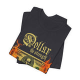 Dollar The Strength Burning Money Legacy Unisex Jersey Short Sleeve Tee Gothic Flames Graphic Bold Motivational Streetwear Statement T Shirt