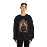 Firefighter Courage Sweatshirt One Life One Decision Unisex Heavy Blend Crewneck Bold Firefighter Design Motivational Streetwear Tribute To Heroes Perfect Gift For Firefighters And Everyday Warriors