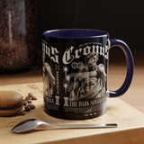 Cronus The Dark Sovereign Accent Coffee Mug 11oz 15oz Greek Mythology Statue Graphic Gothic Streetwear Bold Artistic Ceramic Cup