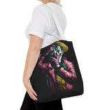 Snapshot of Madness Art Eco Tote Bag Dark Comic Neon Design Premium Canvas Reusable Shopping Bag Streetwear Lifestyle Accessory for Creative Thinkers Artists and Urban Dreamers