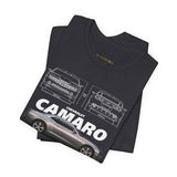 Iconic High Performance Muscle Car Blueprint Art Unisex Heavy Cotton Tee Premium Streetwear For Car Lovers Gearheads Collectors And Everyday Style