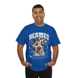 Hermes Greek Mythology Unisex Heavy Cotton Tee Ancient God of Communication and Travel Streetwear Graphic T Shirt