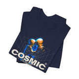 Cosmic Catalyst Unisex Jersey Short Sleeve Tee Graphic T-Shirt Futuristic Sci Fi Space Astronaut Cyberpunk Streetwear Bold Galaxy Design Alpha Mindset Fashion