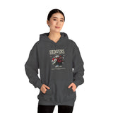 Heavens Hallucinations Hoodie Comfortable Unisex Heavy Blend Sweatshirt Artistic Streetwear Bold Floral Graphic Design for Self Expression Perfect Gift for Friends Birthdays Cozy Days