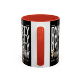 Dynasty Accent Coffee Mug 11oz 15oz Black Ceramic Mug with Roman Statue Bust and Butterfly Artwork for History Lovers and Modern Art Fans