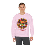 Kathakali Crewneck Unisex Sweatshirt Heavy Blend Pullover Kerala Traditional Dance Art Graphic Indian Culture Onam Festival Malayalam Heritage Design
