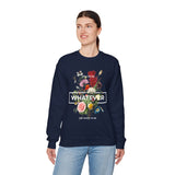 You Can Be Whatever Motivational Crewneck Sweatshirt Comfortable Unisex Pullover Bold Floral Empowerment Design Streetwear Positive Vibes Cozy Everyday Wear Perfect Gift for Dreamers Friends and Free...