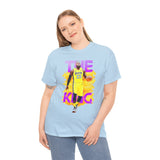 The Court Monarch Unisex Heavy Cotton Tee Basketball Power Graphic Shirt Streetwear for Athletes Hustlers and Motivational Sports Lovers