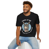 Laughing Donkey Fun Cartoon Unisex Heavy Cotton Tee Bold Humor Streetwear Trendy Graphic Shirt Perfect Gift for Friends Birthdays Casual Wear