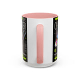 The Charmer Butterfly Accent Coffee Mug 11oz 15oz Black Two Tone Ceramic Cup Aesthetic Iridescent Butterfly Design Gift for Coffee Lovers