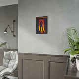 The Silent Stalker Matte Vertical Poster Retro Horror Wall Art Dark Cinematic Halloween Décor Gift for Horror Fans and Fall Aesthetic Homes