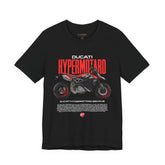 Italian Supermoto Inspired Hypermotard Style Motorcycle Graphic Unisex Heavy Cotton Tee Premium Racing Streetwear T Shirt for Riders Bikers Enthusiasts and Everyday Wear