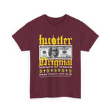 Hustler Original Money Maker Unisex Heavy Cotton Tee Streetwear Graphic Bold Dollar Bill Print Motivational Entrepreneur T Shirt