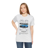 Blue Apex Muscle Coupe Blueprint Art Unisex Heavy Cotton Tee Powerful Street Machine Graphic Shirt for Car Lovers and Collectors