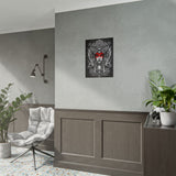 Mystic Warrior Goddess Poster Museum-Quality Wall Art Print Sacred Feminine Energy Gothic Tribal Line Design Perfect for Home Decor Studios Meditation Corners and Art Lovers