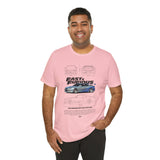 Nissan Skyline R34 GTR Inspired Illustrated JDM Performance Sports Car Graphic T Shirt Japanese Turbo Street Racing Automotive Streetwear Iconic 90s Car Culture Gift For JDM Enthusiasts
