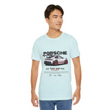 High-Performance Track Machine Blueprint Design Unisex Heavy Cotton Tee Powerful Street Racing Inspired Graphic Shirt