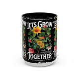 Heart Flower Accent Coffee Mug Bold Anatomical Heart Floral Design Motivational Ceramic Cup Empowering Symbol of Love Strength and Vitality Perfect Gift for Coffee Lovers Friends Birthdays Office Desk and Cozy Tea Moments