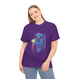 Galactic Dream Astronaut Neon Art Unisex Heavy Cotton Tee Bold Cosmic Streetwear Graphic T Shirt Vibrant Space Design Comfortable Classic Fit Everyday Wear Perfect Gift for Sci Fi Lovers and Creative...