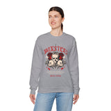 Monsters Skull Guardians Gothic Horror Unisex Heavy Blend Crewneck Sweatshirt Dark Graphic Halloween Streetwear Bold Vintage Skull Pullover