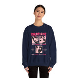 Emotions Speak Louder Than Words Graphic Unisex Heavy Blend Crewneck Sweatshirt Streetwear Art Fashion Statement Pullover