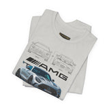 Aggressive Silver Widebody Supercar Blueprint Unisex Heavy Cotton Tee Performance Street Machine Graphic Shirt For Car Lovers And Gearheads