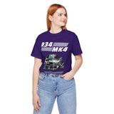 Dual Turbo Street Machine Graphic Unisex Heavy Cotton Tee High Performance Racing Car Split Design Shirt for Speed Lovers